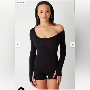 NWT Frankies Bikinis x Sydney Sweeney 97 One Shoulder Romper, XS